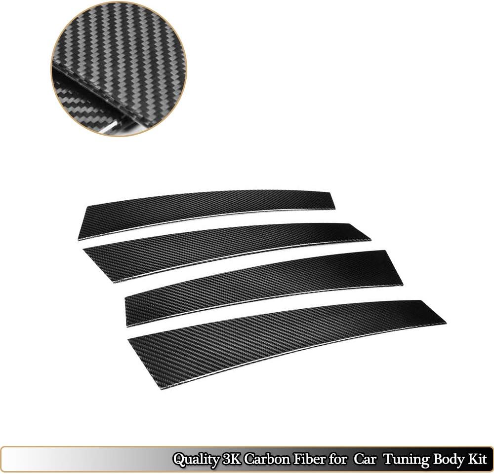 Car Styling B Pillar fits Porsche Panamera 971 2017 2018 2019 Add-on Pure Carbon Fiber CF Exterior Window Central Vent Decoration Fender Panels Strip Trims 4pcs