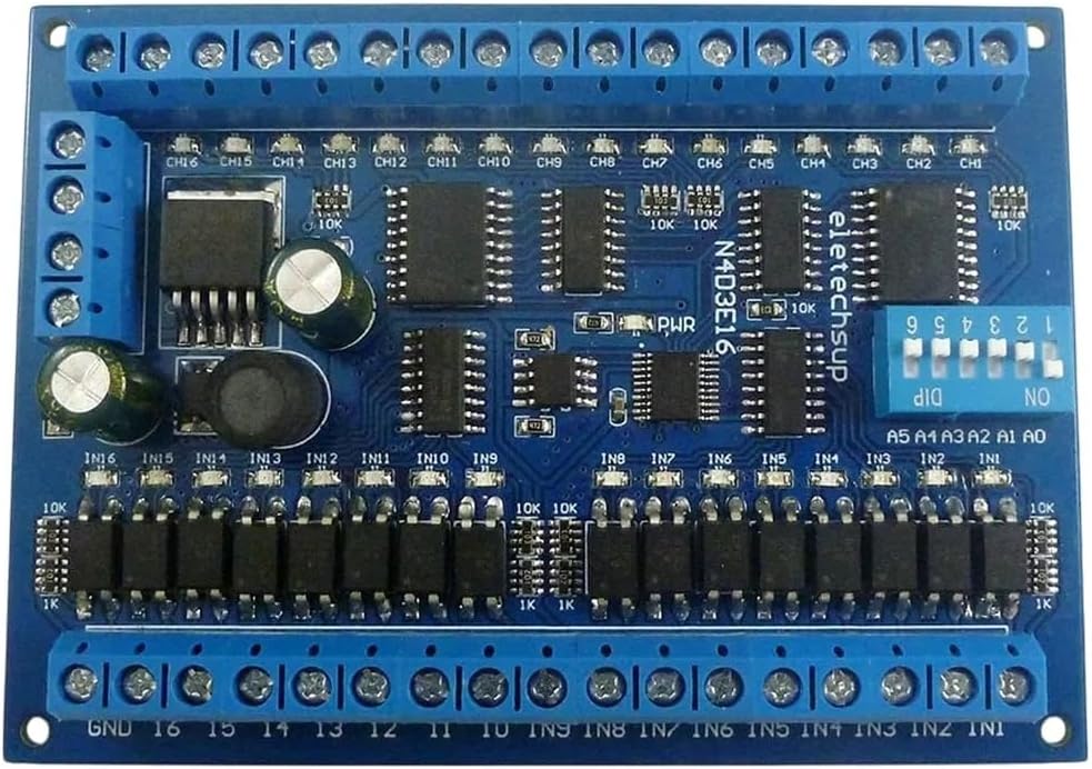 DC 12V 24V RS485 Controller Control Switch 16 Input 16 Output RTU Module PLC IO Expansion Board New 2026 Electronic & Accessories