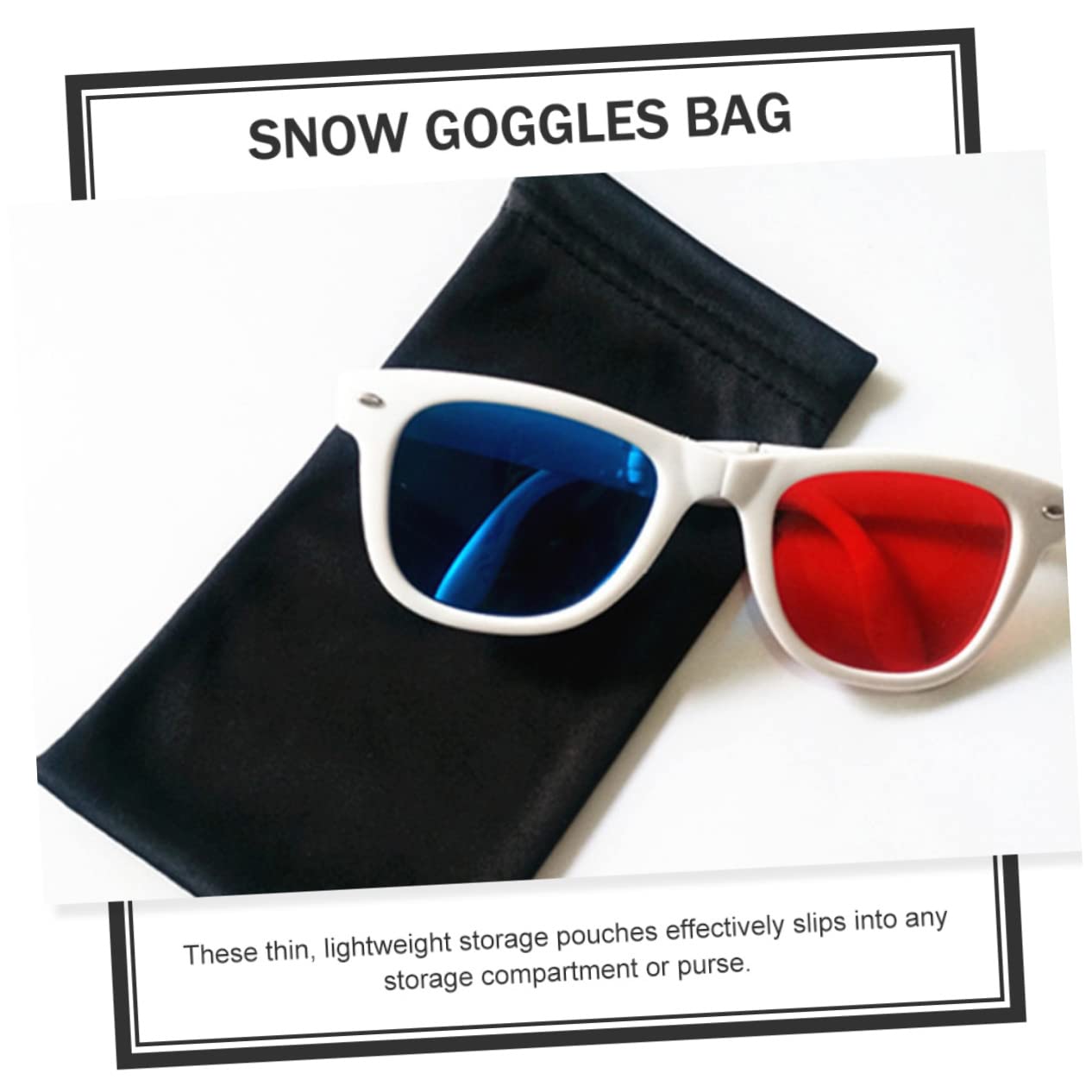 3 Sätze Aufbewahrungstasche Für Brillen Brillenbeutel Gläser Skibrille Taschen Anti -nebel Aufbewahrungsbeutel Für Brillen Brillenhalter Brillenetui Flanell Schwarz 25 Stück * 3