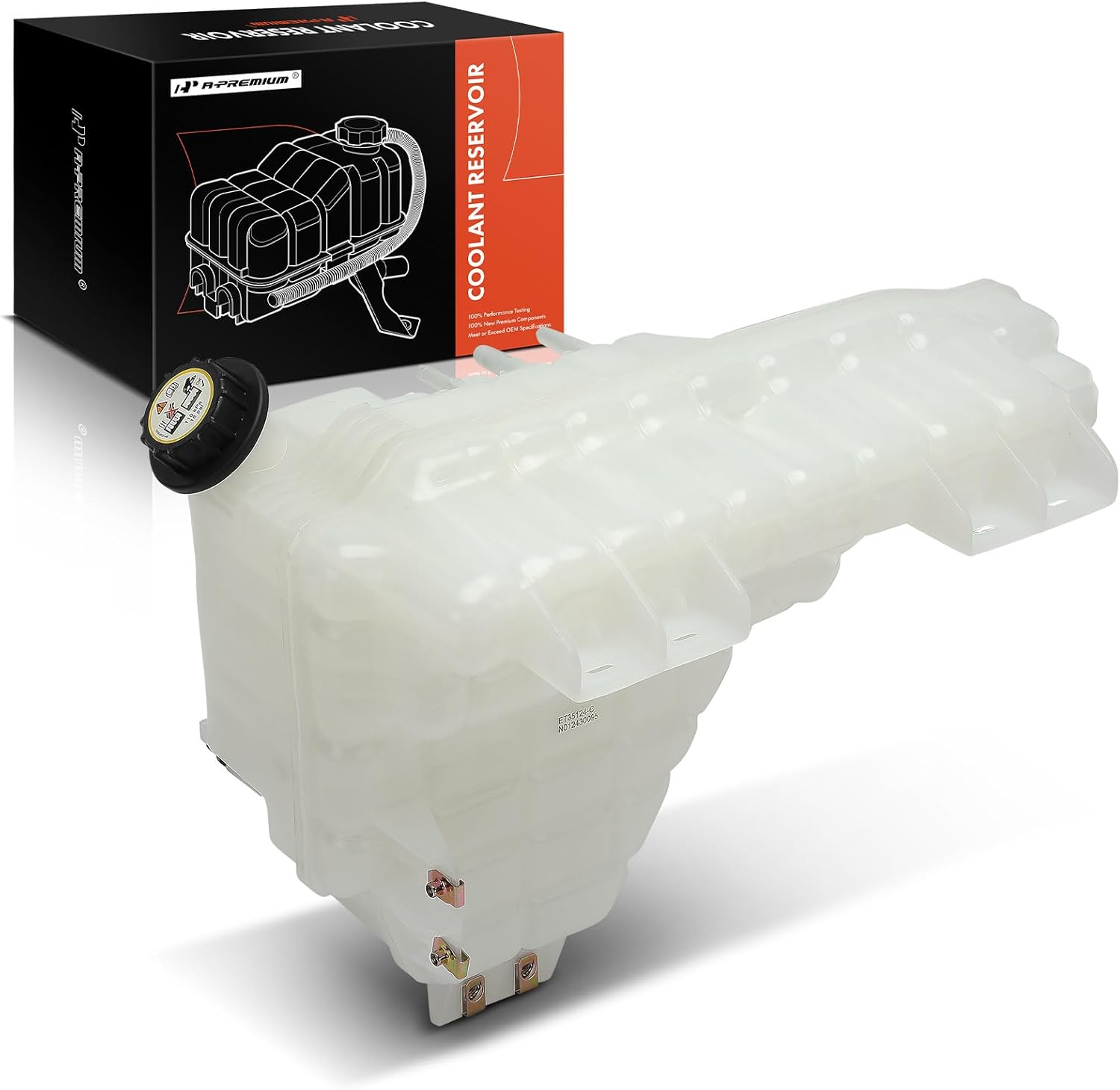 A-Premium Engine Coolant Overflow Recovery Reservoir Tank [with Cap] Compatible with International Harvester LT625 2017 2018 2019, Cummins Engine, Replace# 3583605C3, 4062312C1