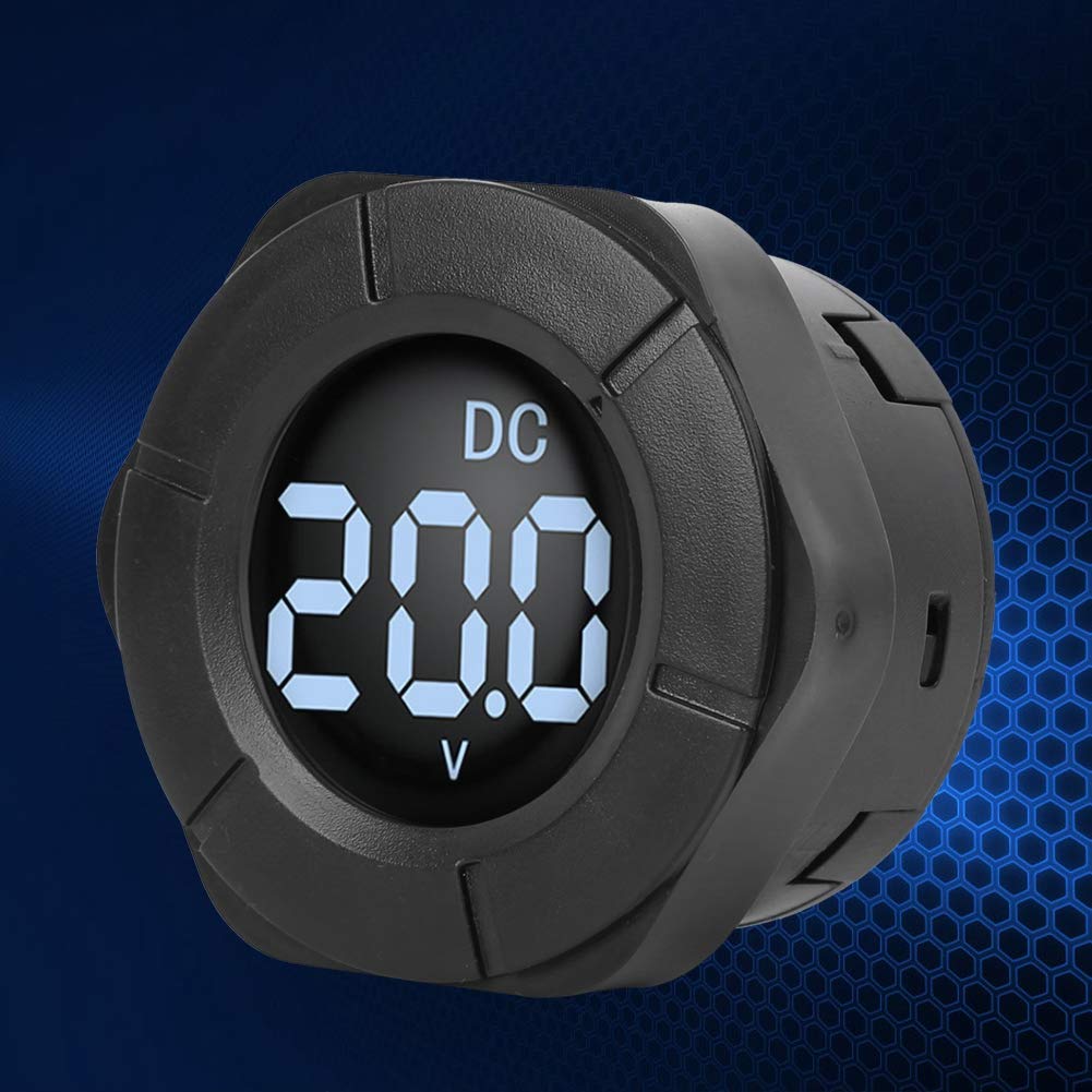 Digital Voltmeter DC 0-300V Autospannungsmesser - Rundes LCD -Display, Vielseitig für die Automobil und Heimnutzung, Genaue Spannungstester