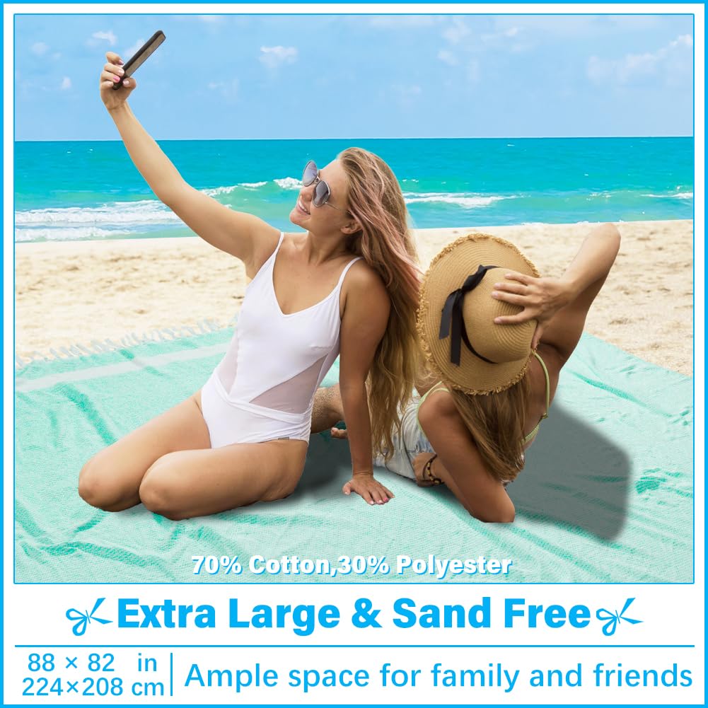 Grande Serviette De Plage Double Face Pareo Et Coton éponge - France