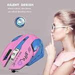 Lovely Fils USB La souris de l'ordinateur,7 Couleurs rétroéclairées, Boutons silencieux,2400 DPI pour les filles, les étudiants (rose bleue)