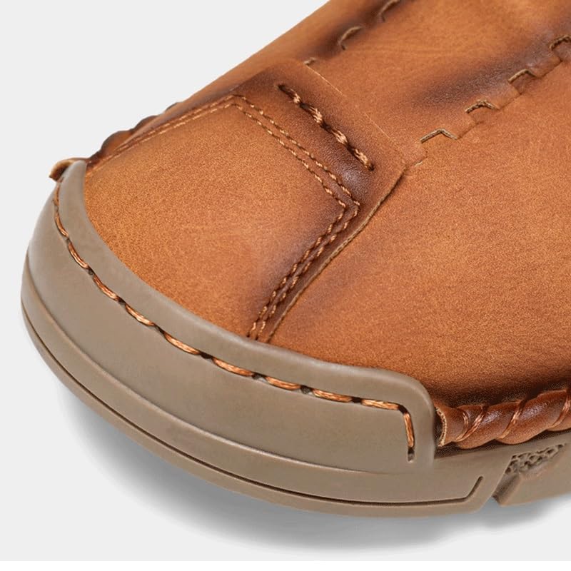 Men's Fashionable Lace-up Casual Shoes Comfortable Low-top Round-Toe Oxford Shoes for Travel Shopping Driving Men Thick-Soled Non-Slip Shoes4