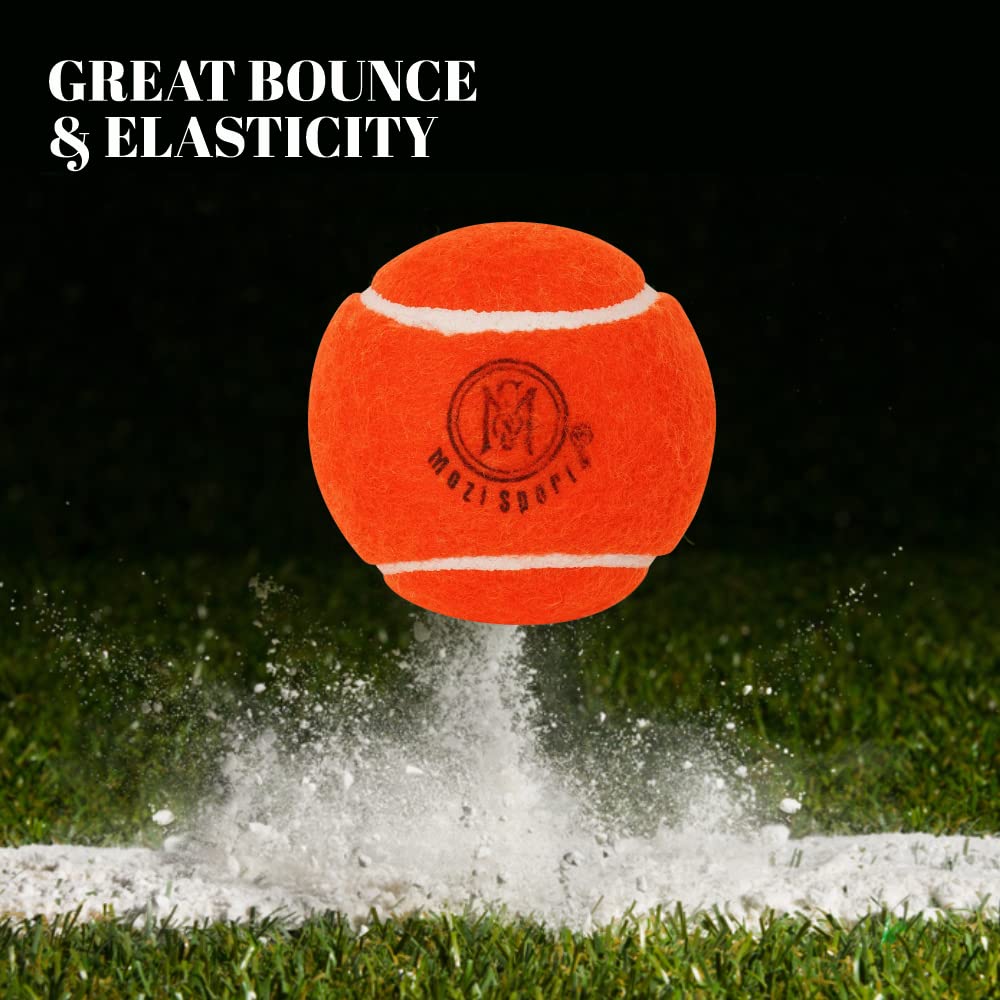 Mozi Sports Cricket Tennis Balls- Heavy Rubber Tennis Balls for Cricket Ideal for Training Skills Development, Cricket Play - Image 4