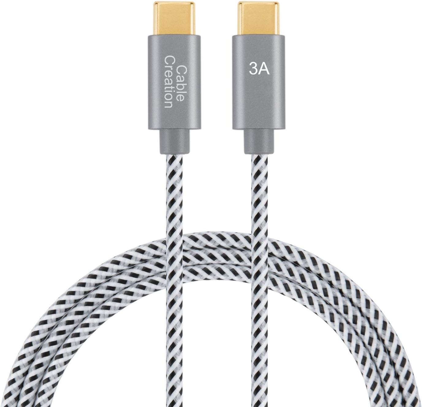Buу 1 gеt 1 🔥 CableCreation Short USB C Cable 1FT 60W USB C to USB C Fast Charging Cable Short USB Type-C to C Cable Braided 3A 480Mbps Data for MacBook Pro Air iPad Air Pro S21/S20 Pixel 4/5 etc. Space Gray
