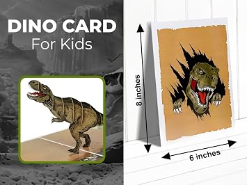 iGifts And Cards Dinosaur T-Rex 3D Pop-Up Card Roaring Success 6x8