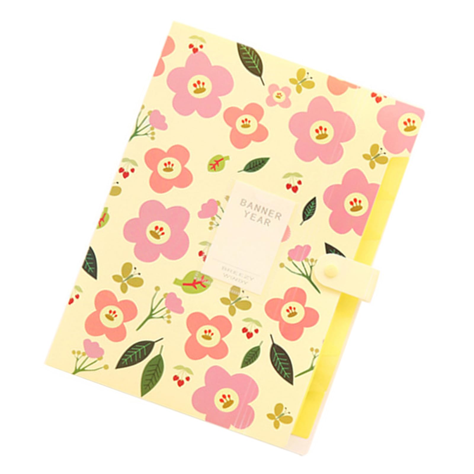 Jazuaiao Print File Folder 6 Pockets Expanding Document Organiser Sorting Folder Letter Size for School Supplies PP File Classification Folders