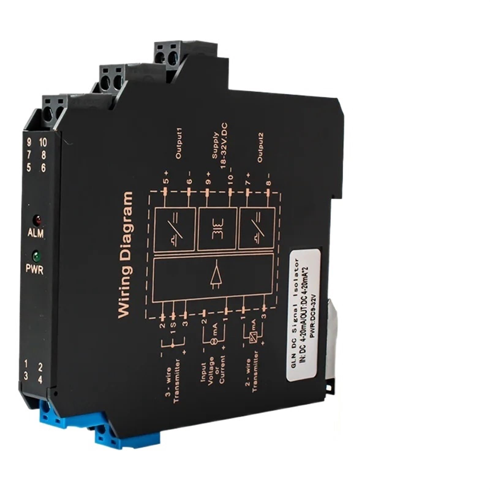 Isolateur de signal 0-10V transmetteur de tension courant 1 entrée 1 sortie