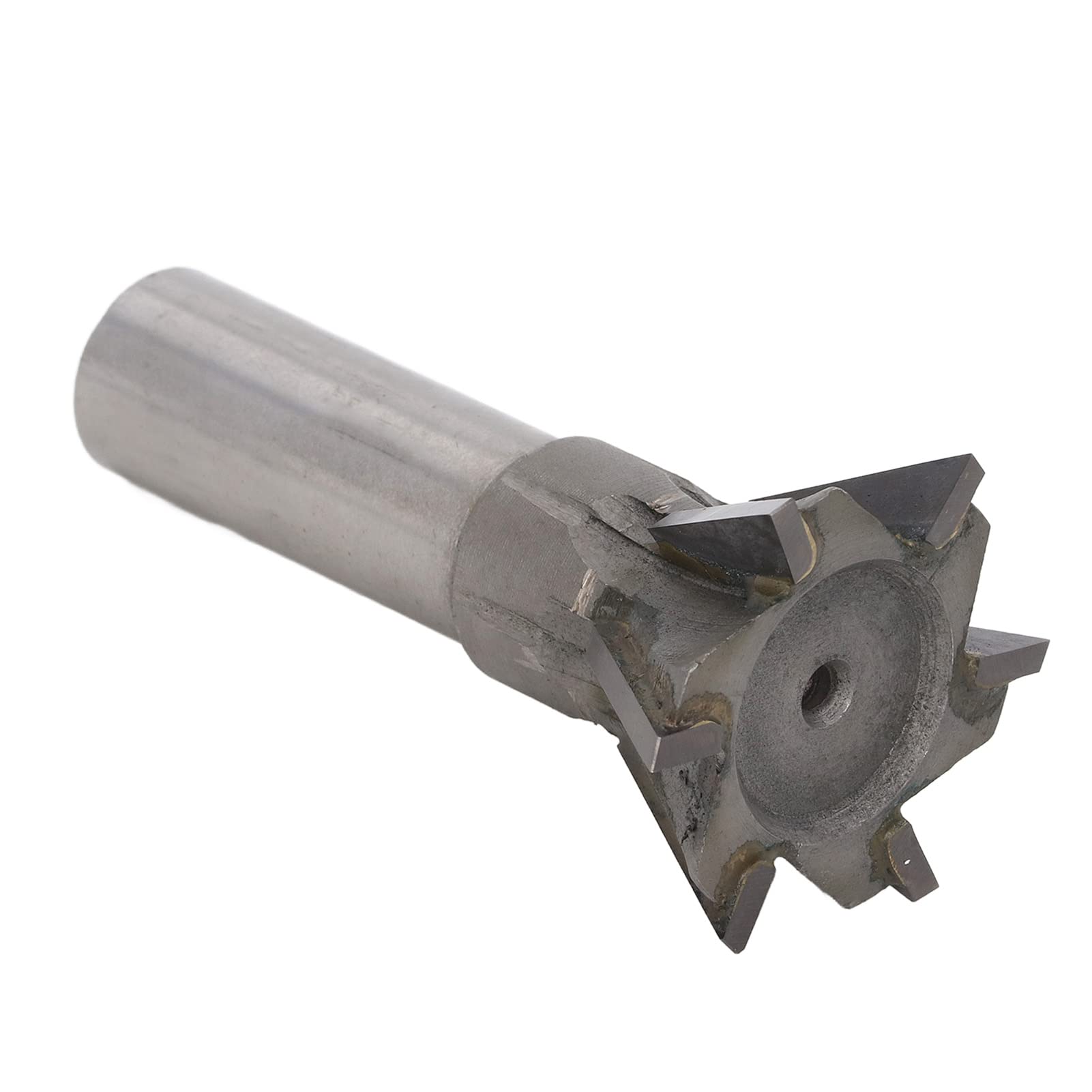 Fresa de cola de milano de acero de alta velocidad - Fresa de cola de milano de vástago recto YG8 de 45 mm x 60 grados Fresa de extremo de carburo Fresa de metal