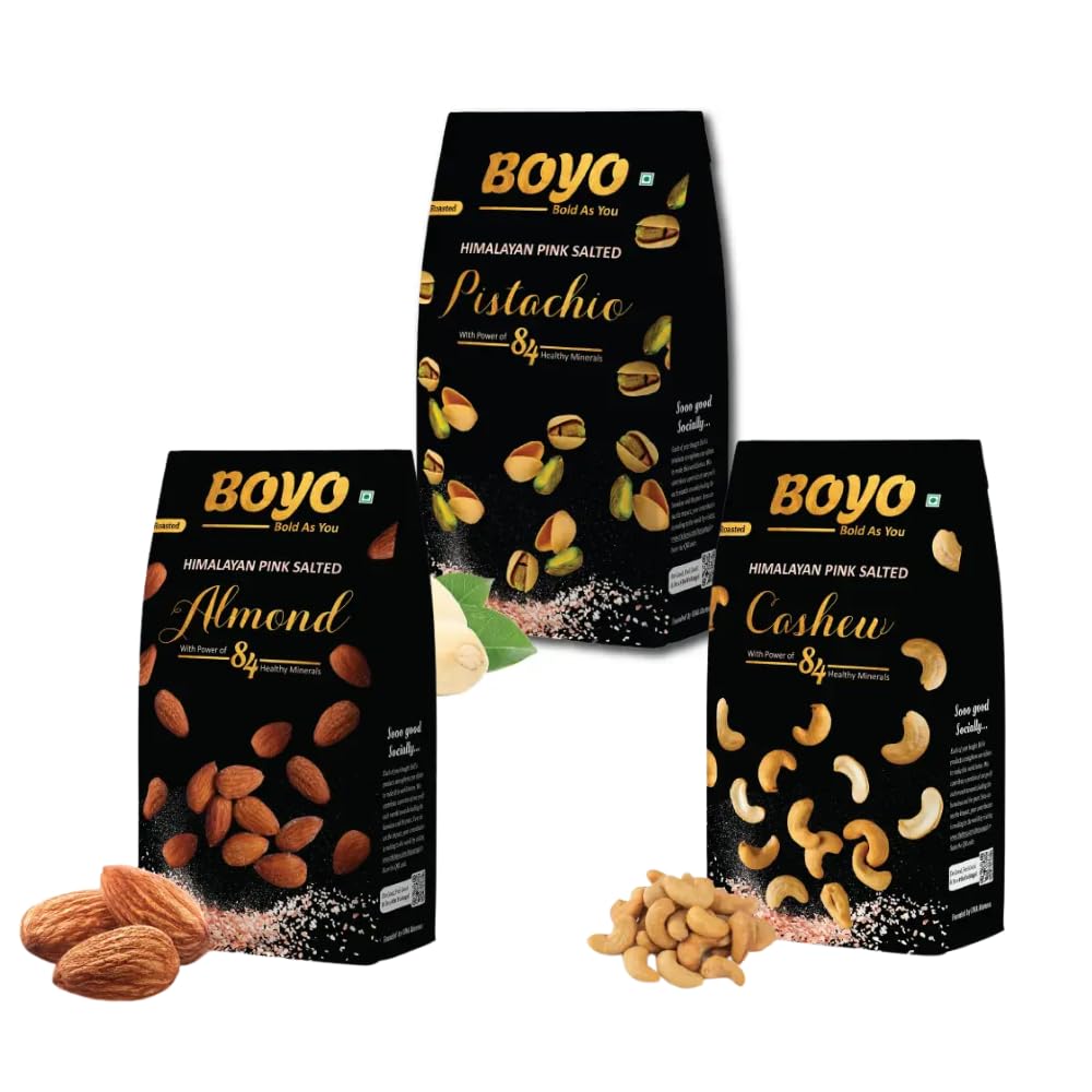 BOYO Premium Nuts Combo Pack 600g -Roasted (Cashew 200g, Almond 200g, Pistachio 200g) (B0CM9QVZFW) Amazon Price History, Amazon Price Tracker