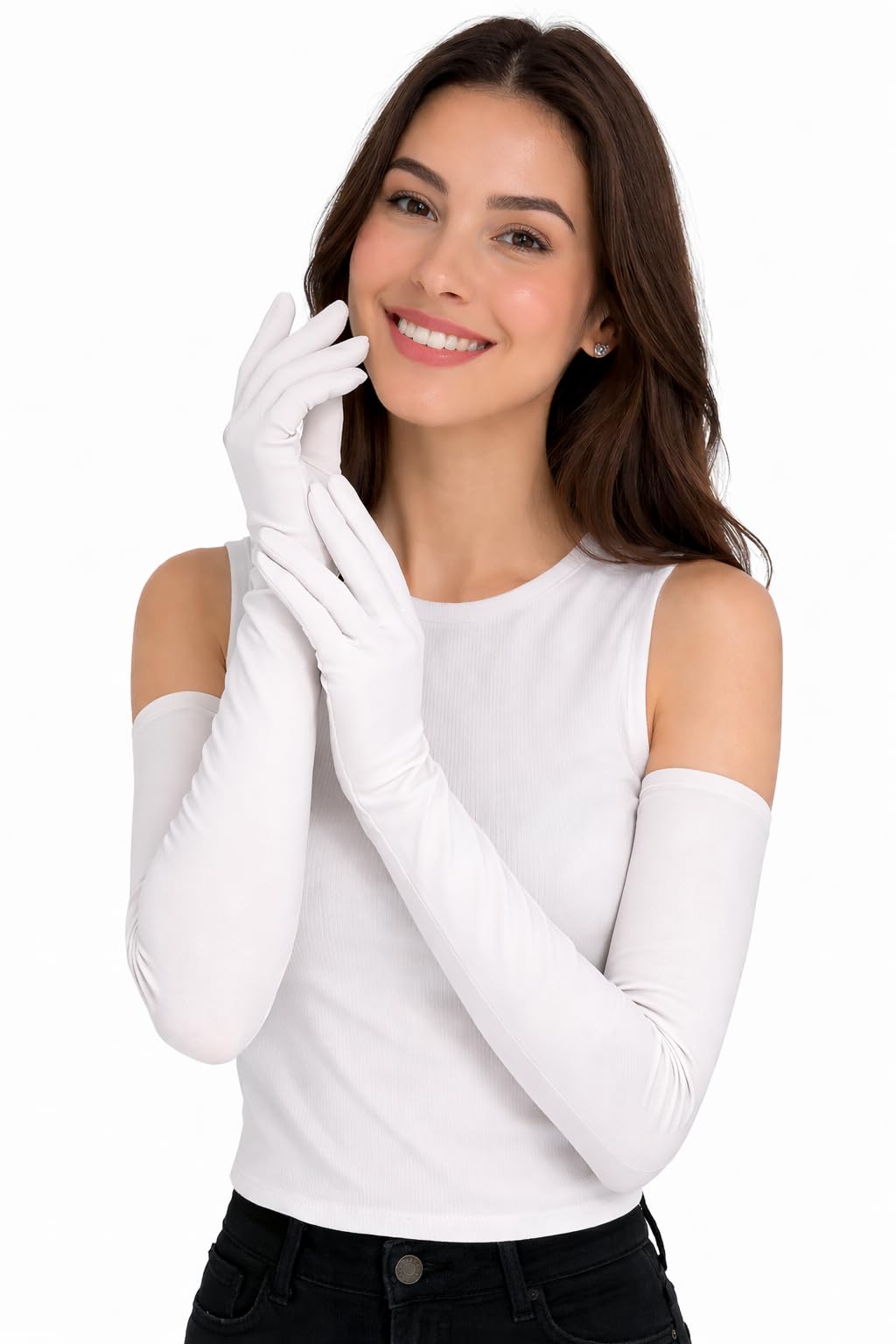 cluze Women's Driving Gloves, Printed Cotton Full Hand Summer Gloves for Protection from Sun Burn/Heat/Pollution (Pack of 1 Pair)-picture-16