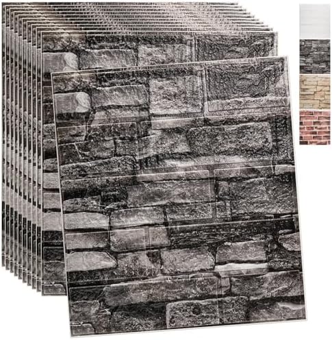 Lot De 10 Autocollants Muraux 3D, Autocollants Muraux Imitation Carrelage Credences Autocollantes Adaptes Aux Cuisines Et Salles De Bains 30 30cm 96617527