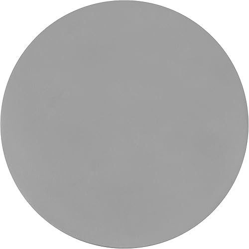 Miniatura 4 de 24'' Tall Round Gray Pedestal Side Table, Modern Hourglass End Table with Stone Texture, Minimalist Faux Concrete Accent Table for Living Room,