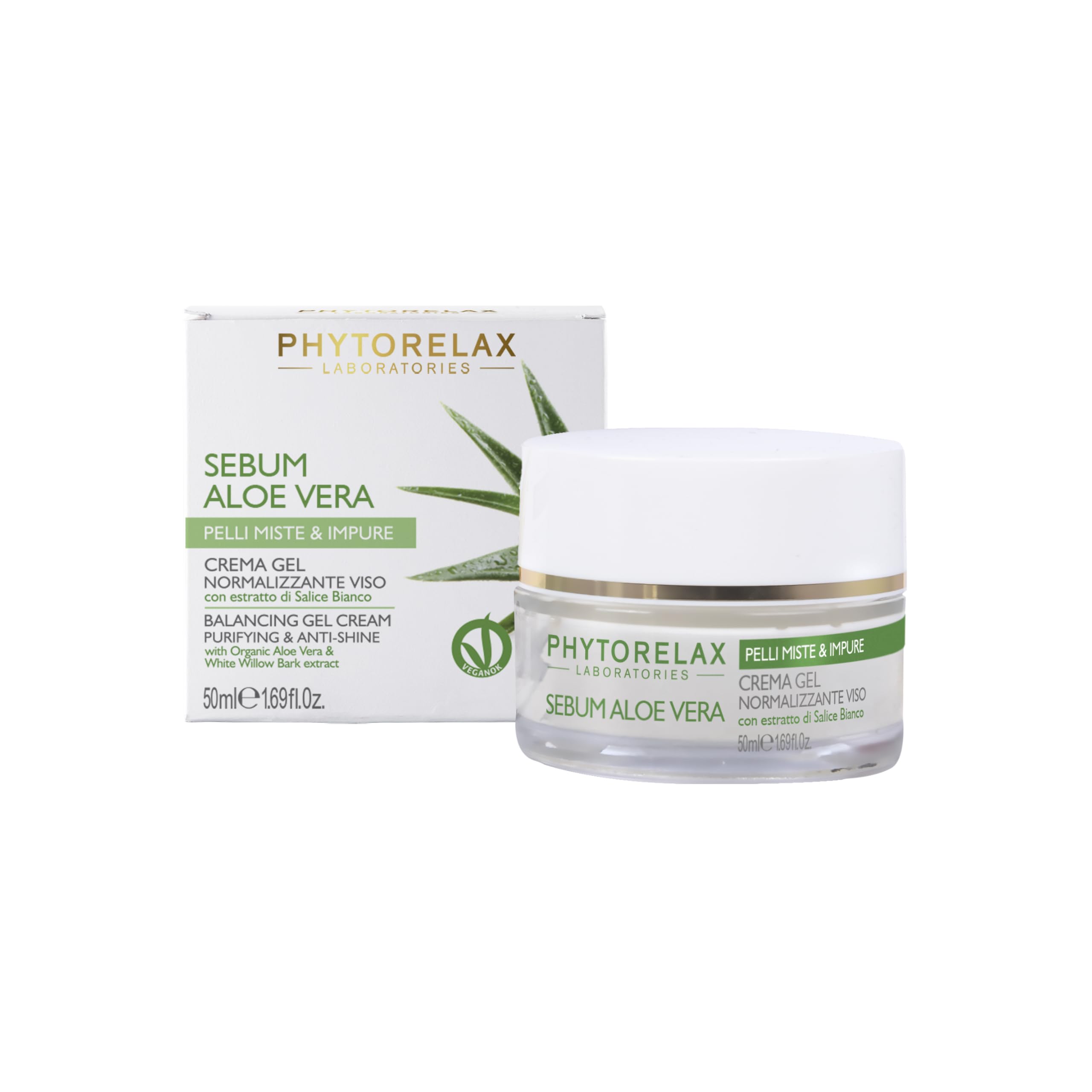 HARBOR Sebum Aloe Vera Face Cream Gel 50 Ml Normalizante