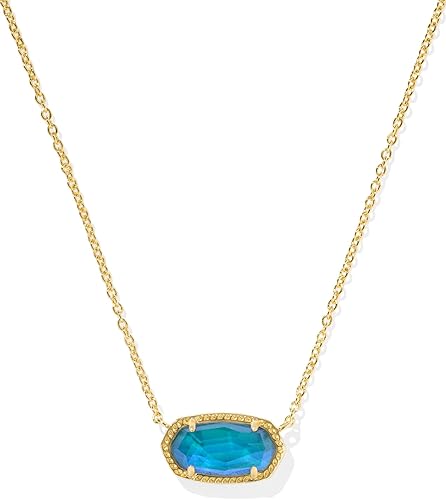 Miniatura 165 de Kendra Scott - Collar Elisa con dije para mujer, joyería de moda, chapado en oro de 14 quilates