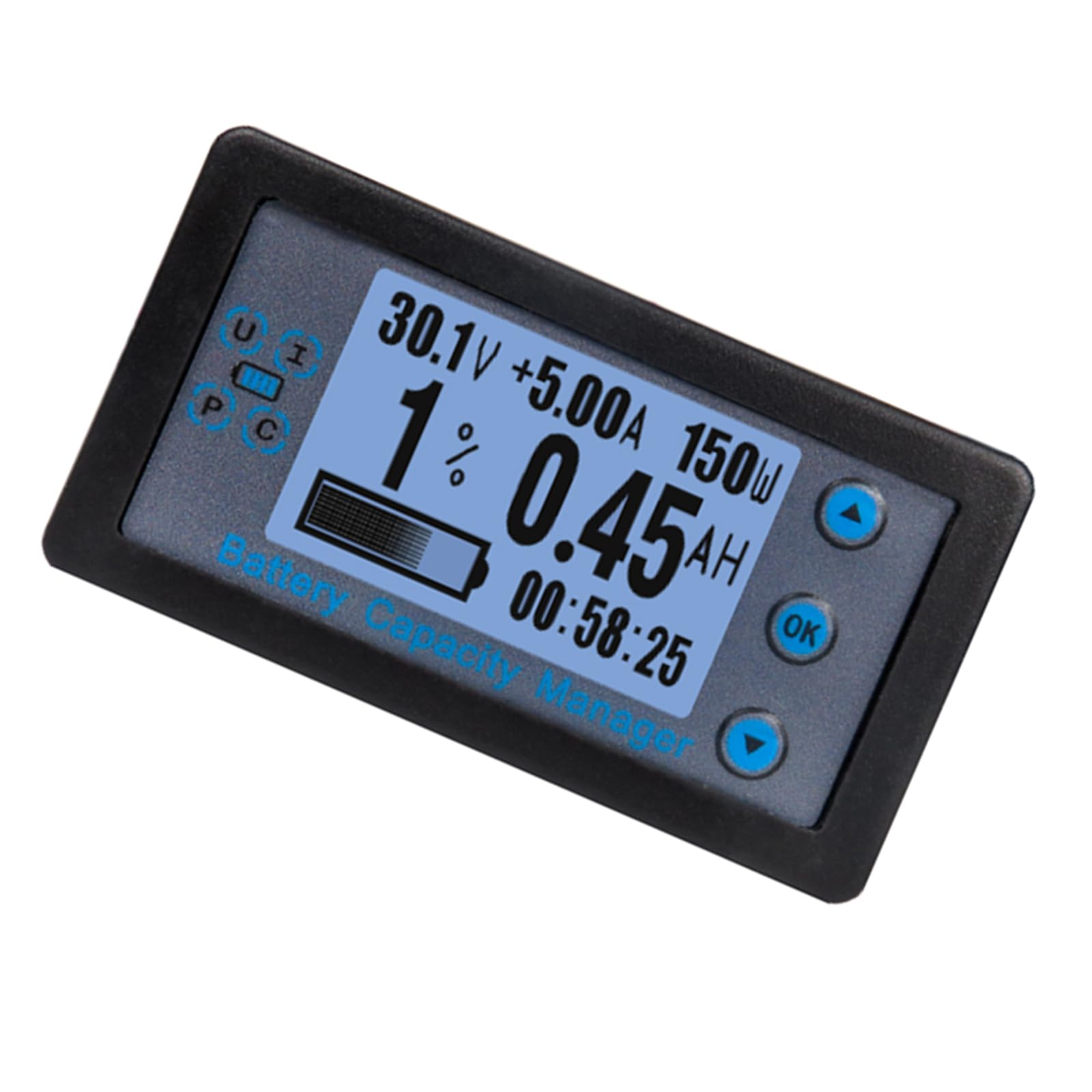 Display LCD Voltmetro Amperometro Tester Batteria 8-120V 0-500A Multimetro con Shunt Batteria Auto Coulometro Rilevatore Tester