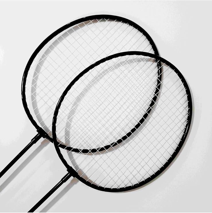 NASYA badminton seti 2 raket 3 top Siyah 0