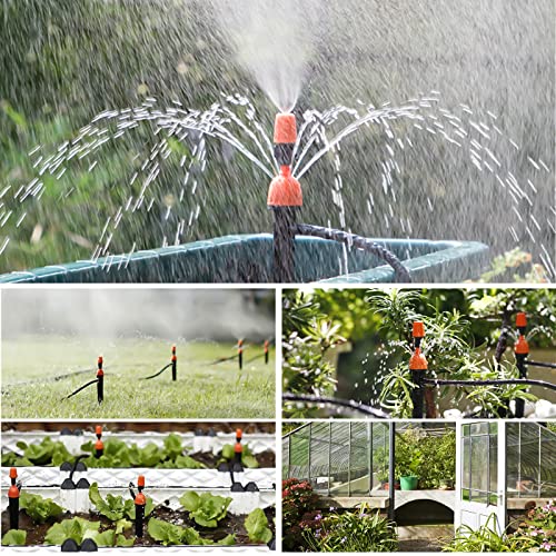 Drip Irrigation Kit, 65.6Ft/20M Automatic Irrigation System With Sprinkler Timer Saving Water Garden Watering System With Distribution Tubing Hose & 20Pcs Drippers For Garden Lawn Patio #TOP5