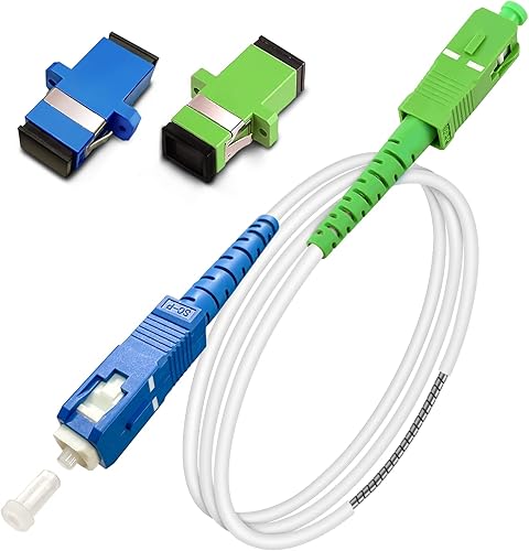 Miniatura 8 de Cable de conexión de fibra óptica SM SCUPC a SCAPC, cable de conexión blindado de un solo modo, cable de conexión óptico de puente de fibra óptica -