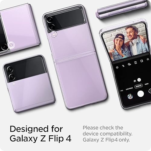 Miniatura 2 de AICase Funda transparente para Samsung Galaxy Z Flip 4, antiamarilleo, ultradelgada, delgada, transparente, rígida, para Samsung Flip 4 5G