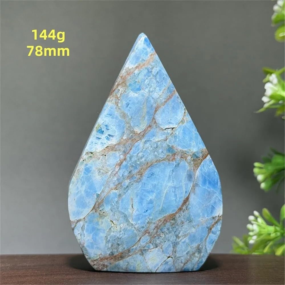 Crystal Stone Home Decor Natural Blue Gray Free Form Torch Home Decor