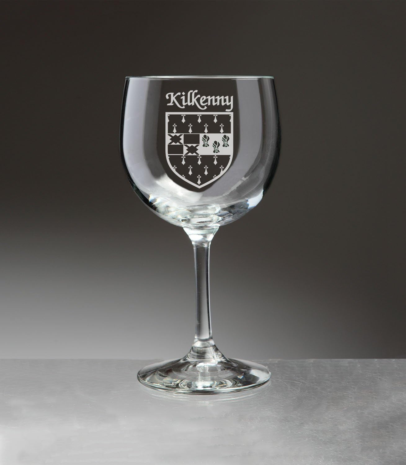Kilkenny Irish Coat of Arms Red Wine Glasses Set of 4
