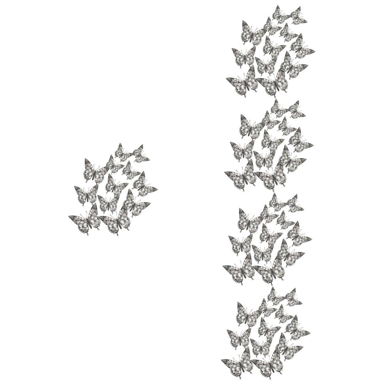 BESTonZON 120stücke Dekorative Schmetterlings Wandaufkleber Wunderschöne Wanddekoration Für Hochzeiten Partys Und Kinderzimmer Lebensechte Schmetterlinge Hochwertigem Material