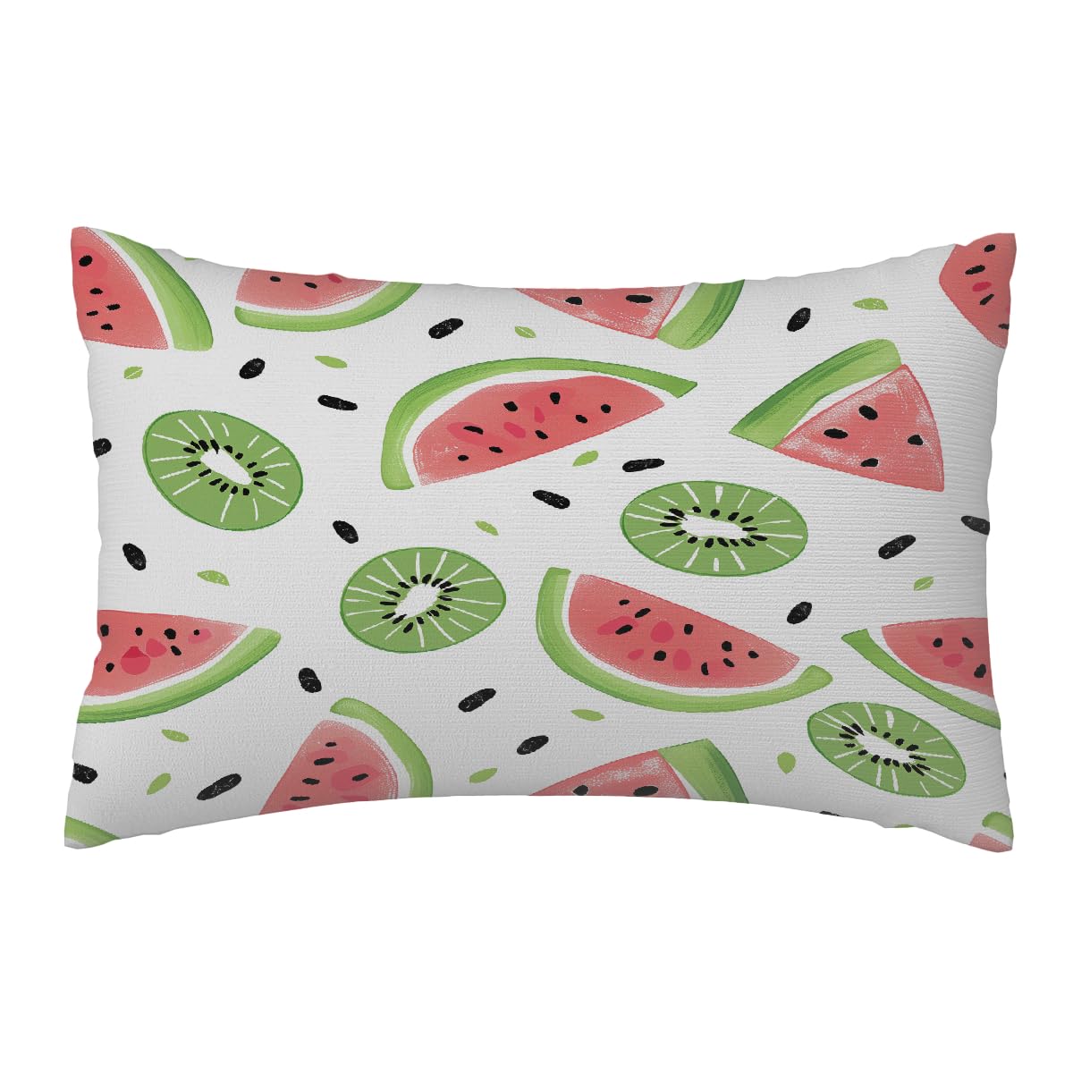 Funda de cojín de sandía y kiwi 40x60cm decorativa para oficina