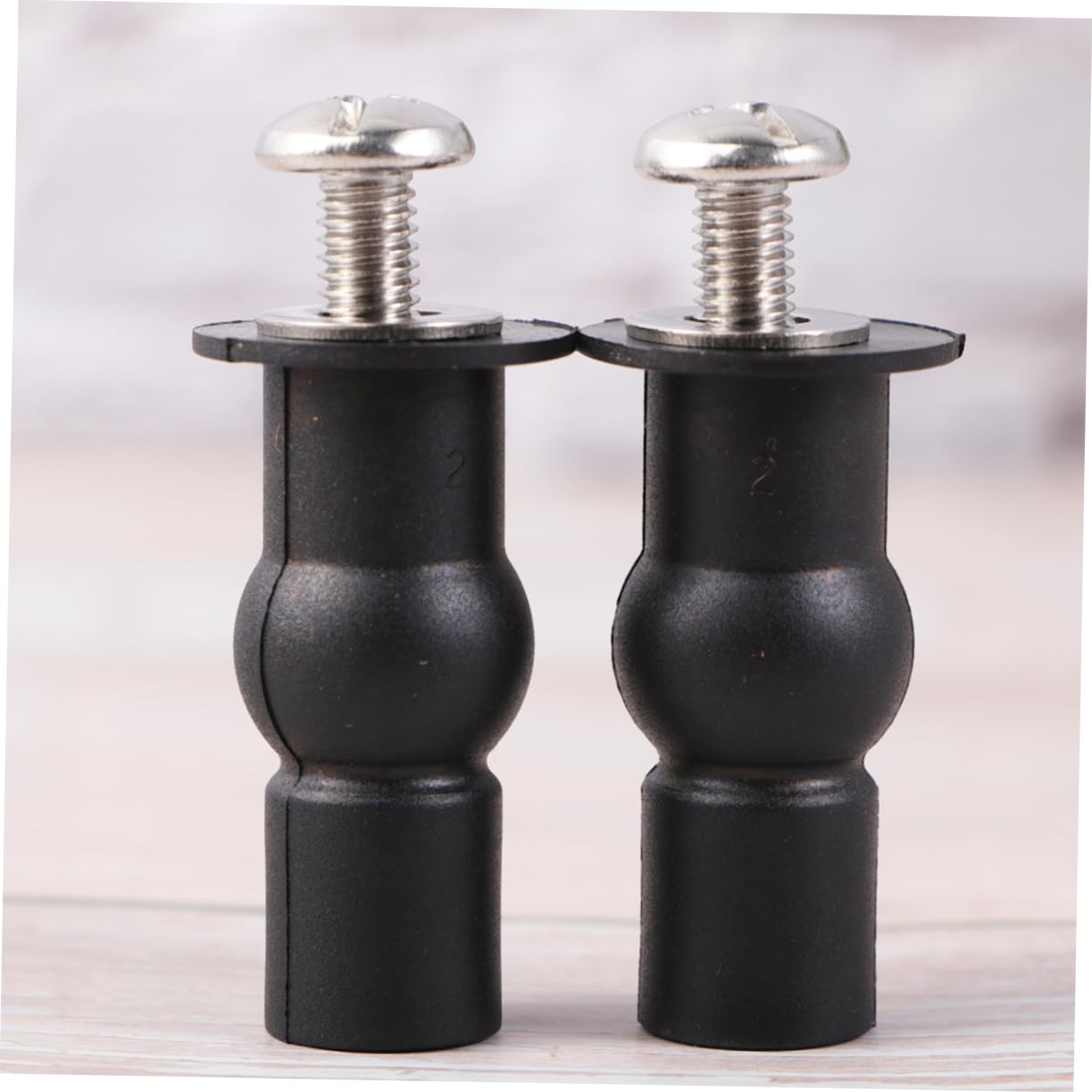 Tacos de expansión de metal, 2 herramientas de goma para inodoro, accesorios de inodoro, tornillo, expandir (As Shownx2pcs, 4 x 1.4 cm x 2 unidades)
