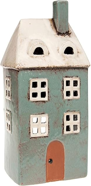 Village Pottery Tall House Tealight Holder