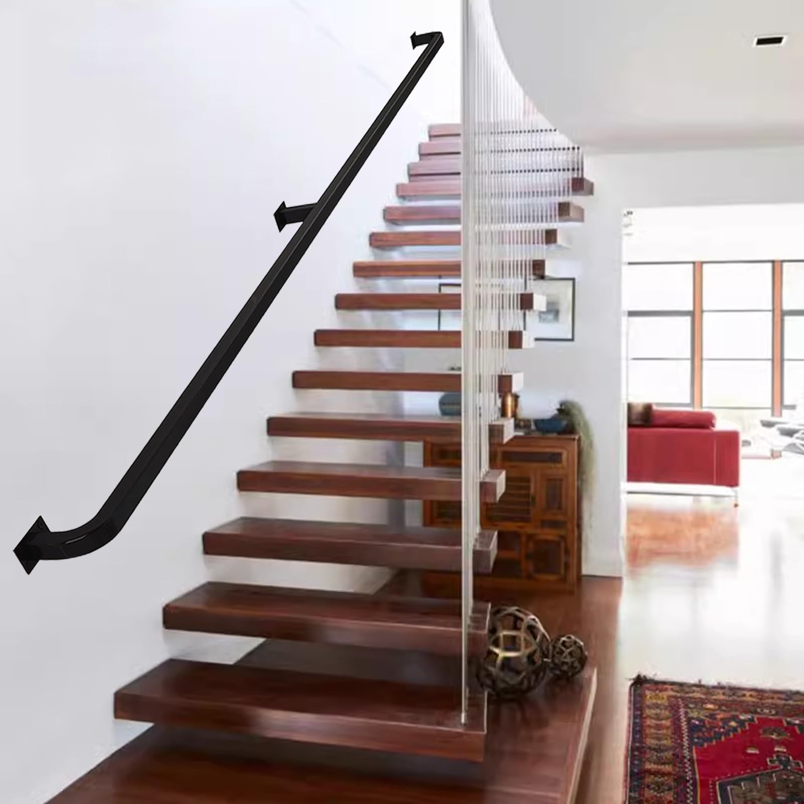 Balustres d'escalier pour rampe de terrasse au design industriel robuste