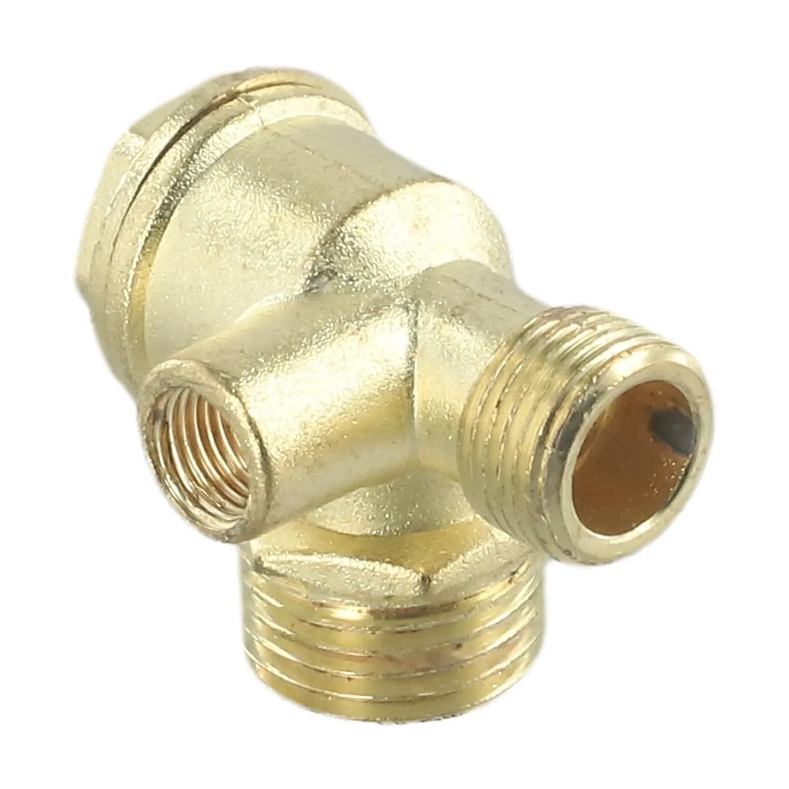 1PCS 20mm/16mm/10mm Air Compressor Check Valve 3-Port Brass Central Pneumatic Valves Thread