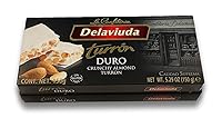 Vista 2 de Delaviuda La Confiteria Turron Duro, Turrón Crujiente de Almendras (Paquete de 2)