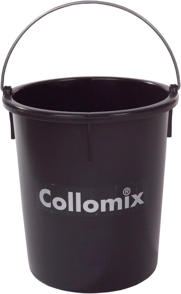 8 Gallon Heavy-Duty Mixing Bucket – Durable Plastic Tub with Metal Handle – Strong Polyethylene Construction – Ideal for Fillers, Mortar, and Construction Materials – 15" Wide, 17" High