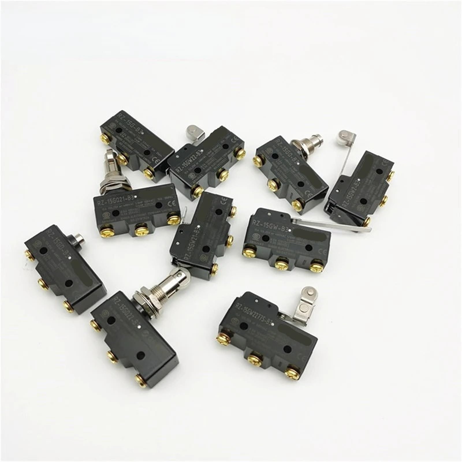 Microinterruptor de límite RZ-15GQ22-B3/RZ-15G-B3/ GQ21 GW22 GD (5 unidades)(RZ-15G-B3)