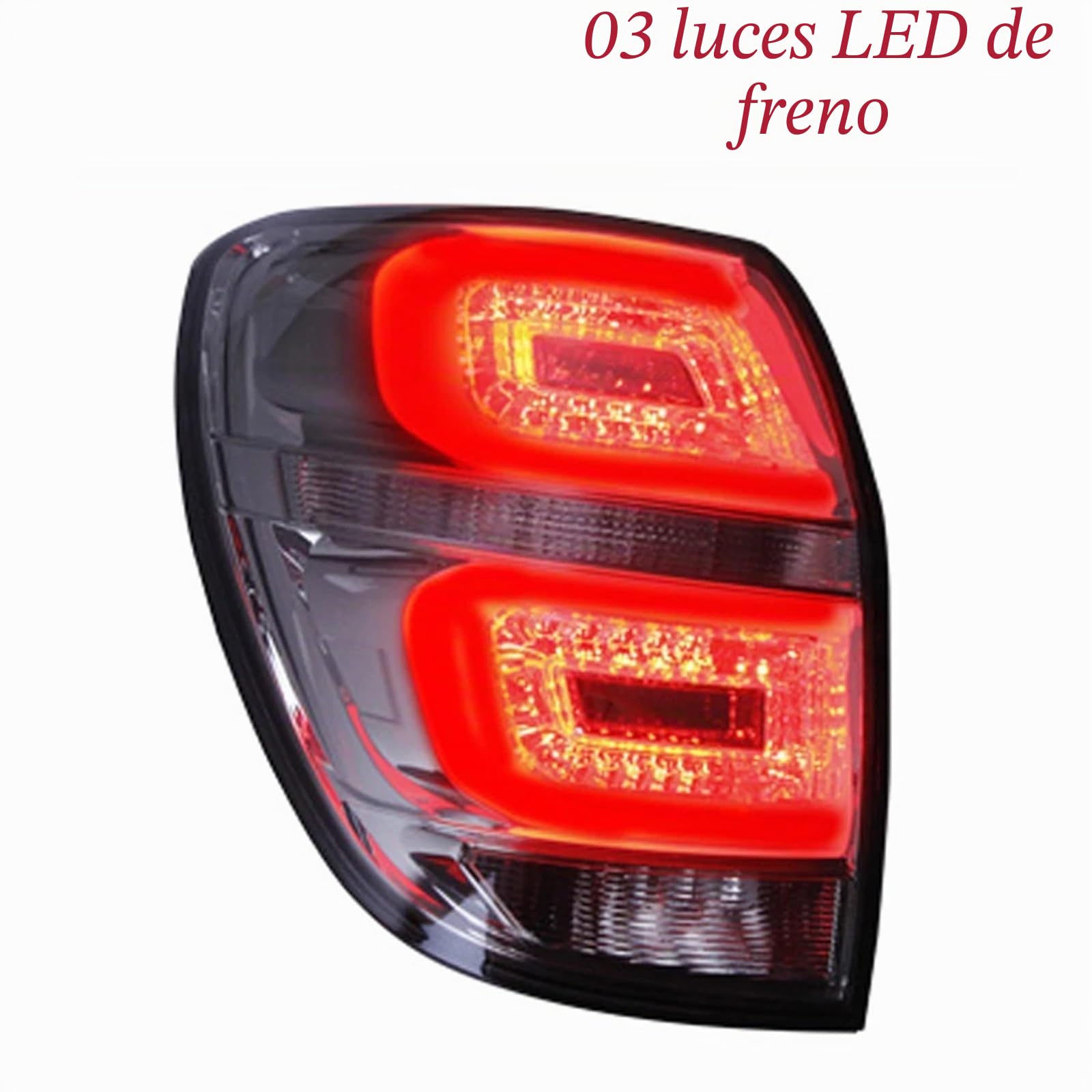 Piloto Trasero Para Chevrolet Para Captiva 2008 2009 2010 2011 2012 2013 2014 2015 Luz LED Trasera Parachoques Lámpara Freno Parada Izquierda Derecha Para Coche pilotos traseros remolque(Rojo,Derecha)