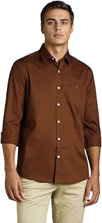 Louis Philippe Men's Solid Slim Fit Shirt Price In India