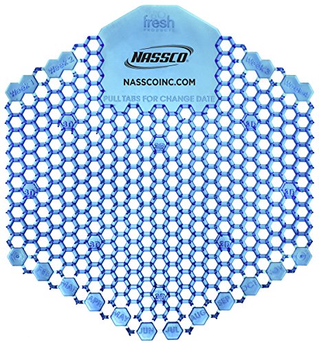 Nassco Wave 3D Enzymatic Urinal Screen, Cotton Blossom, 10 Per Box #TOP1