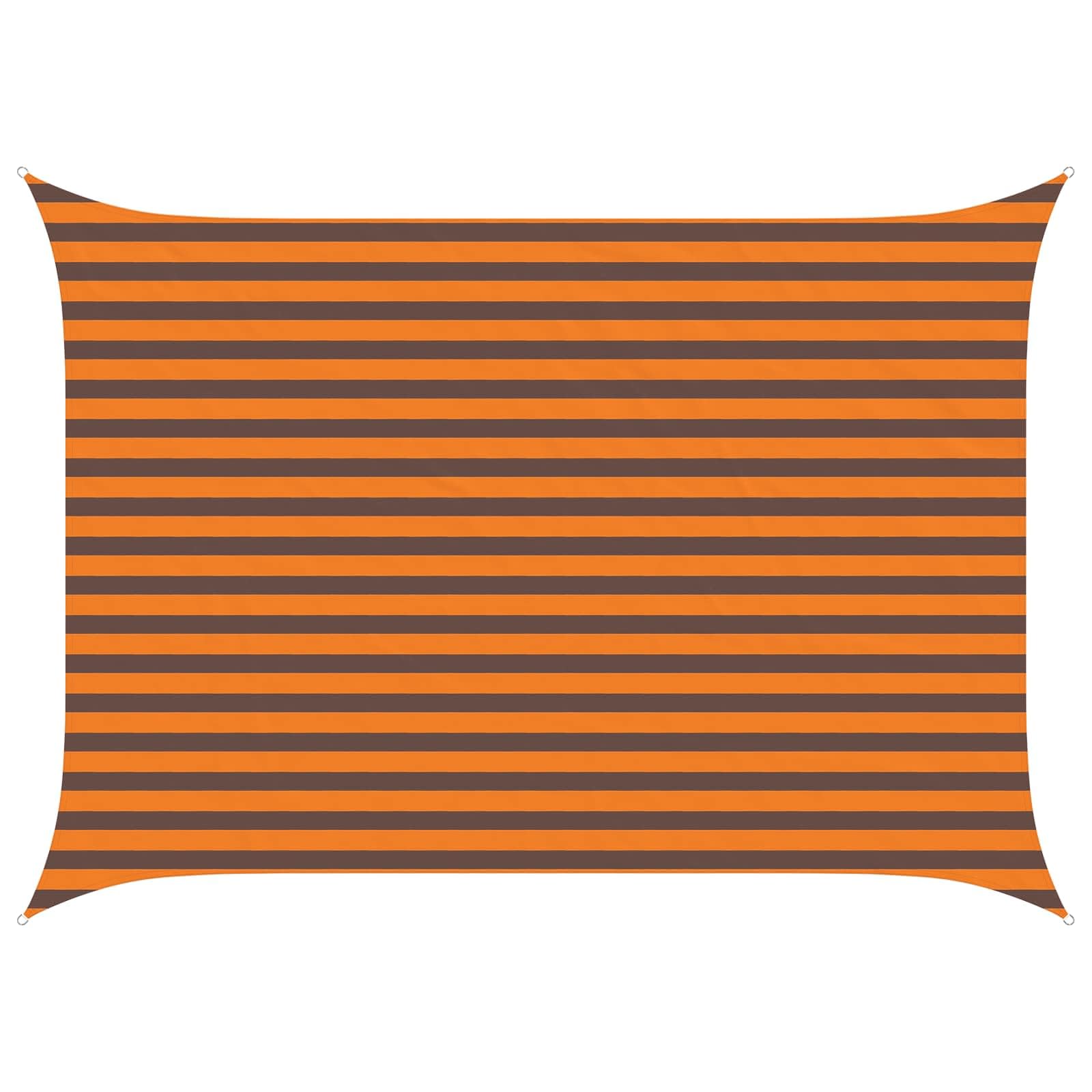 Voile d'ombrage rectangulaire contre la chaleur intense du balcon