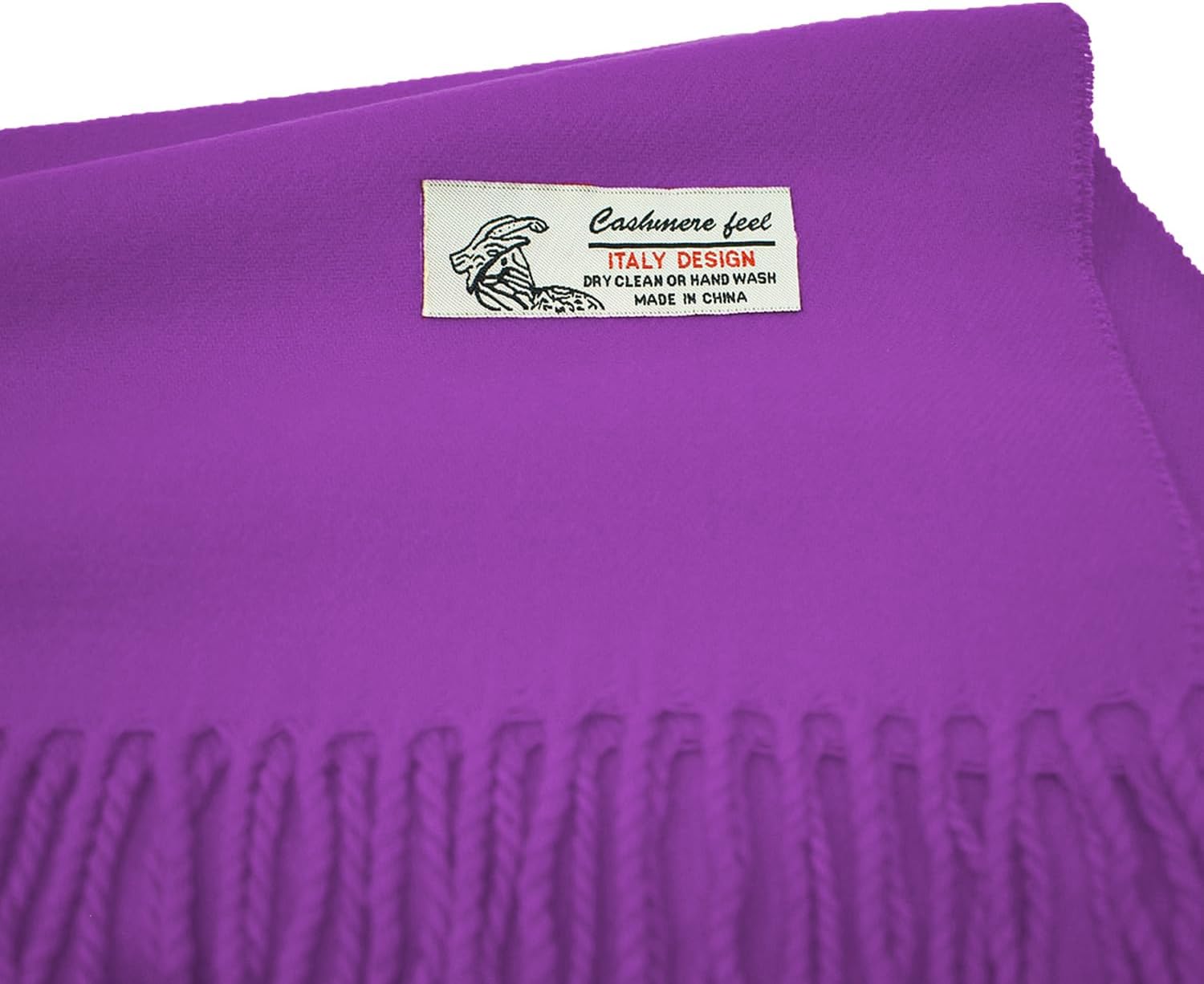 Glory Max Unisex Plain Solid Color Winter Scarf Cashmere Feel Soft Classic 72"x12" - Image 3