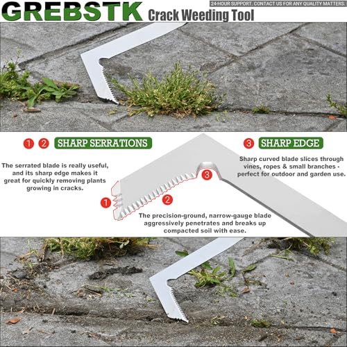 image for GREBSTK Crack Weeder Crevice Weeding Tool Stainless Steel Manual Weede