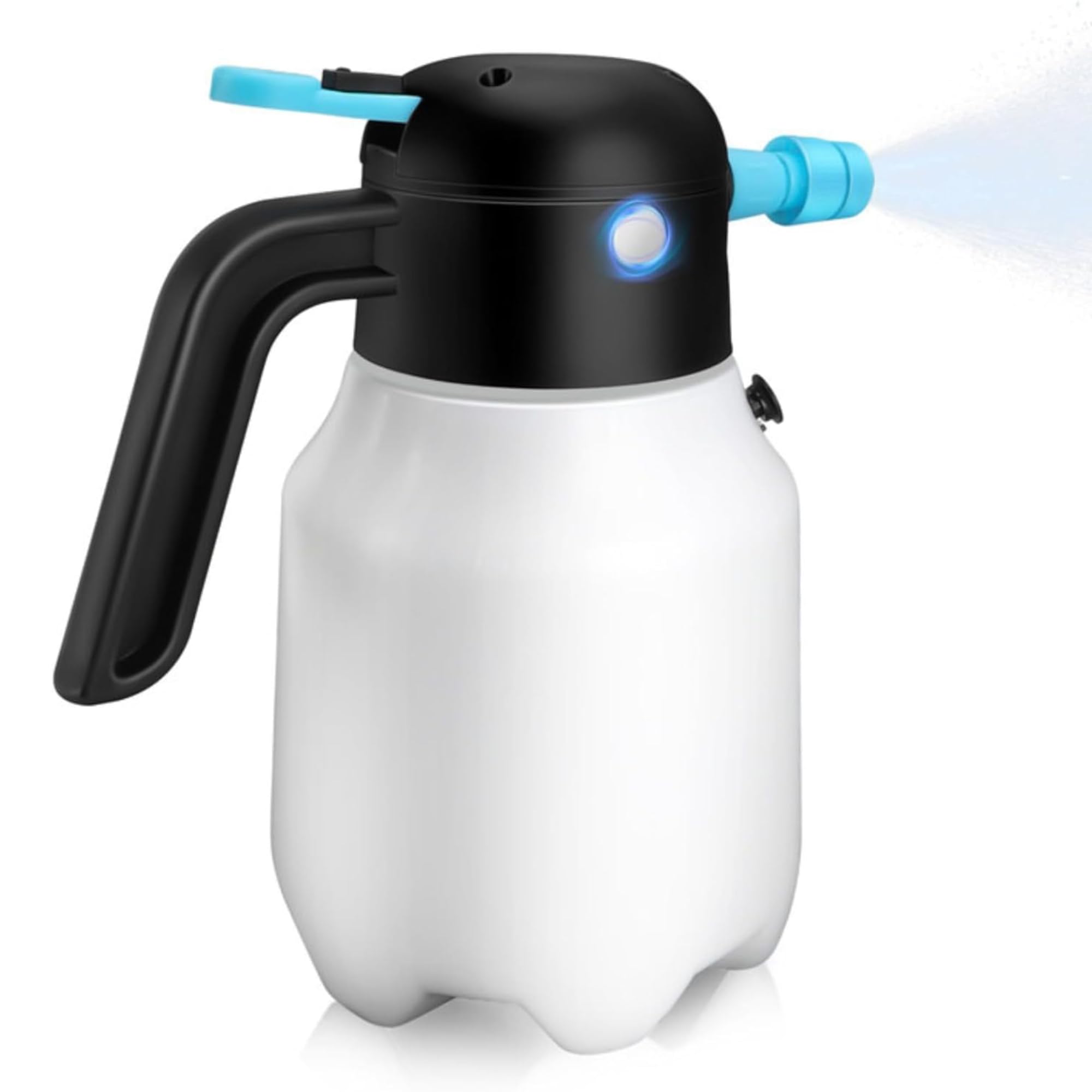 Pulverizador de Espuma Inalámbrico de 1,8 L, Pulverizador de Pintura Eléctrico para Jardín, Botella Pulverizadora de Espuma Eléctrica de PP Presurizada para Lavado de Coches y