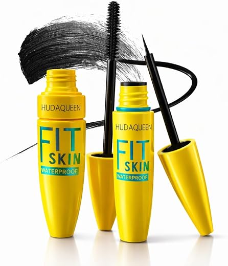 HUDAQUEEN Waterproof Eyeliner and Mascara Combo Set, Long Lasting, Smudge Proof Eye Makeup for Women