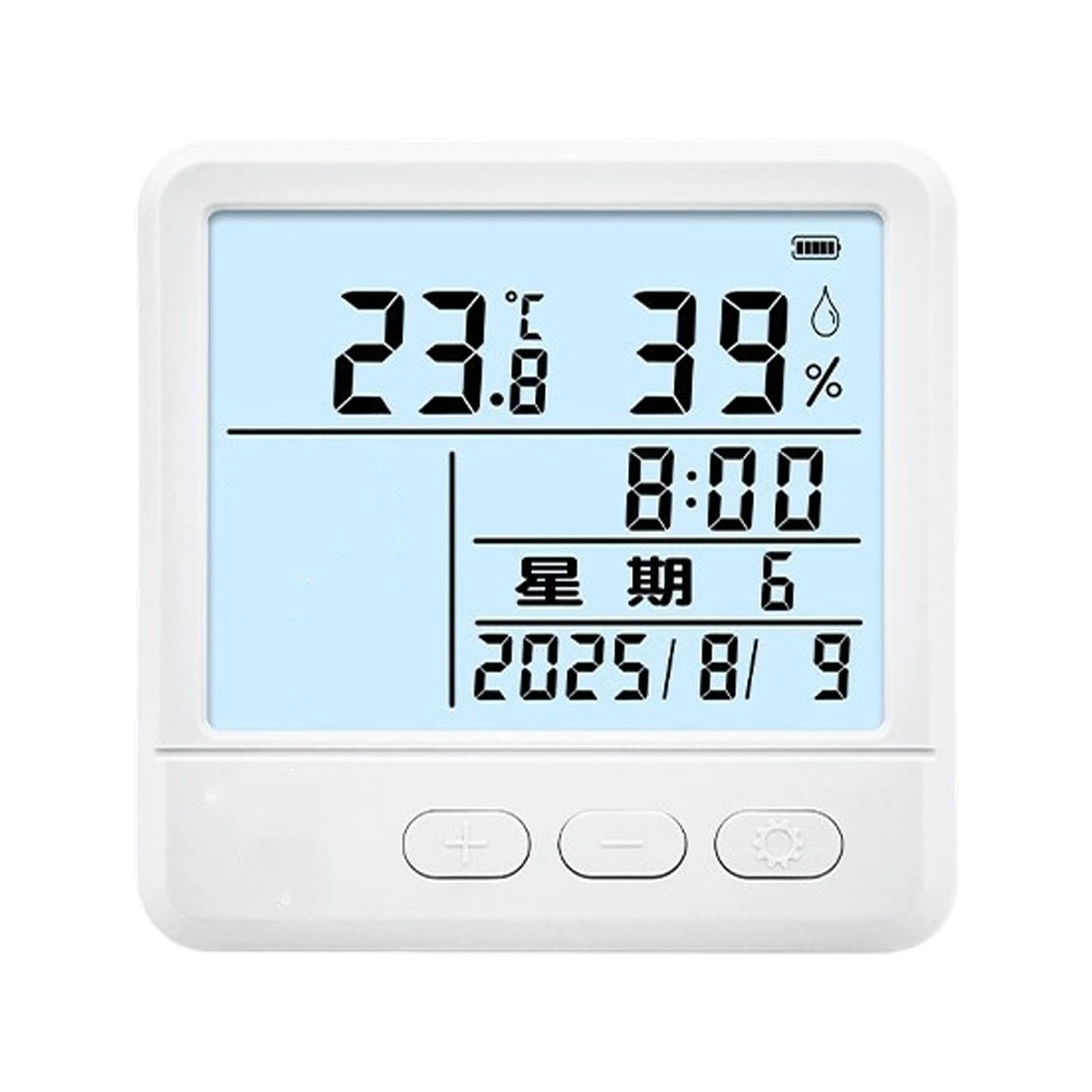 Tsophreniq MultiFunctional Wall Clock with Hygrometer Thermometers Display Large Display Humidity Indoor Temperature Humidity Monitor