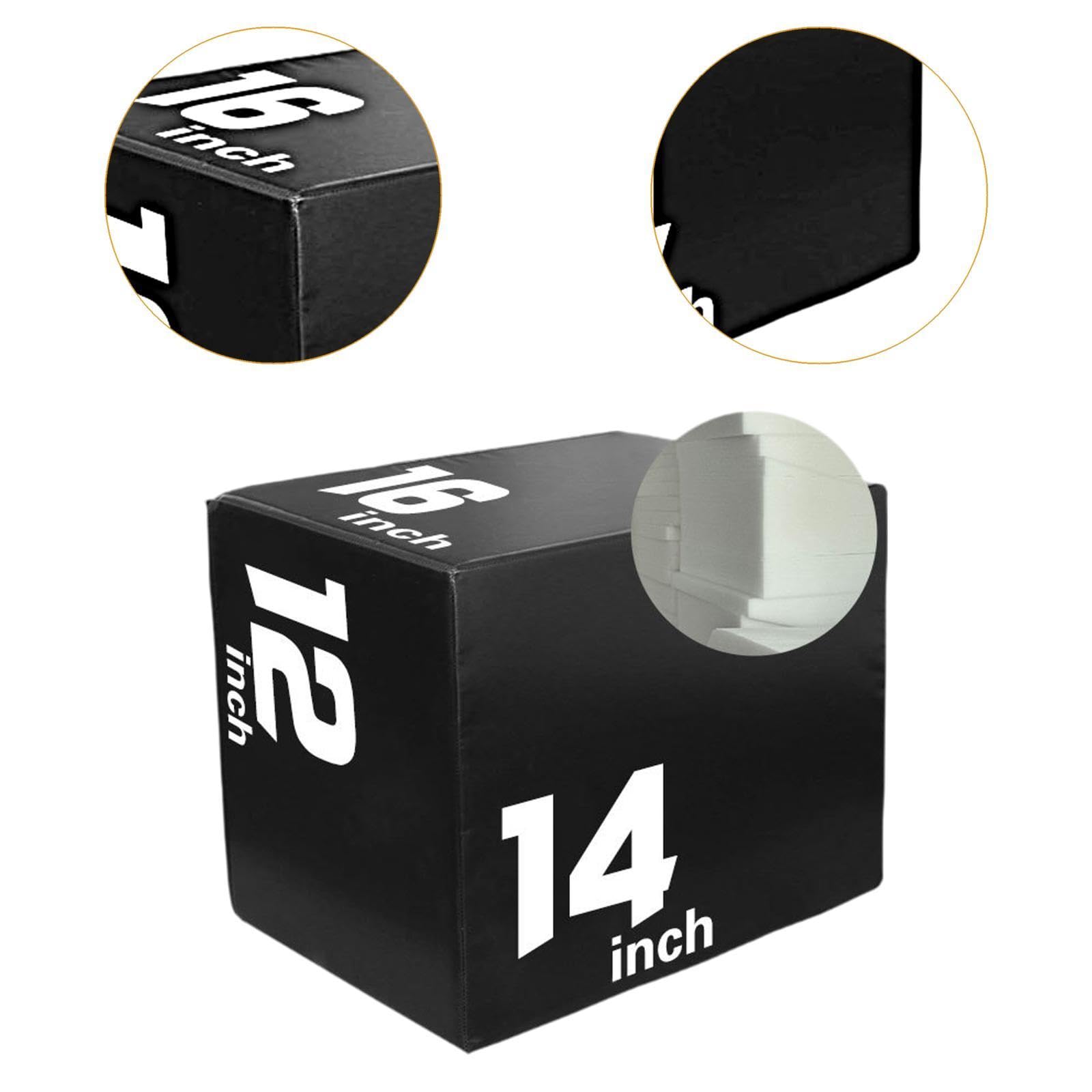 Plyo-Sprungbox – Weiche, tragbare Sprungbox für Heimfitness (60x50x50 cm / 24x20x20 inch)