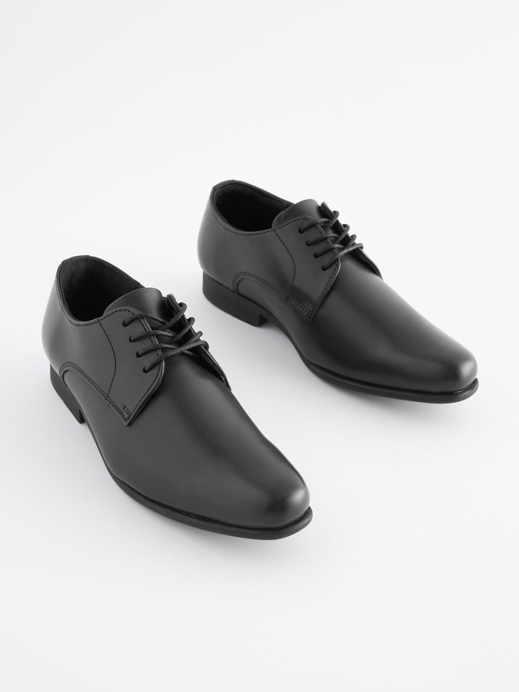 NEXT Jungen Weite Passform (G) Schul-Lederschuhe zum Schnüren, Weite Passform