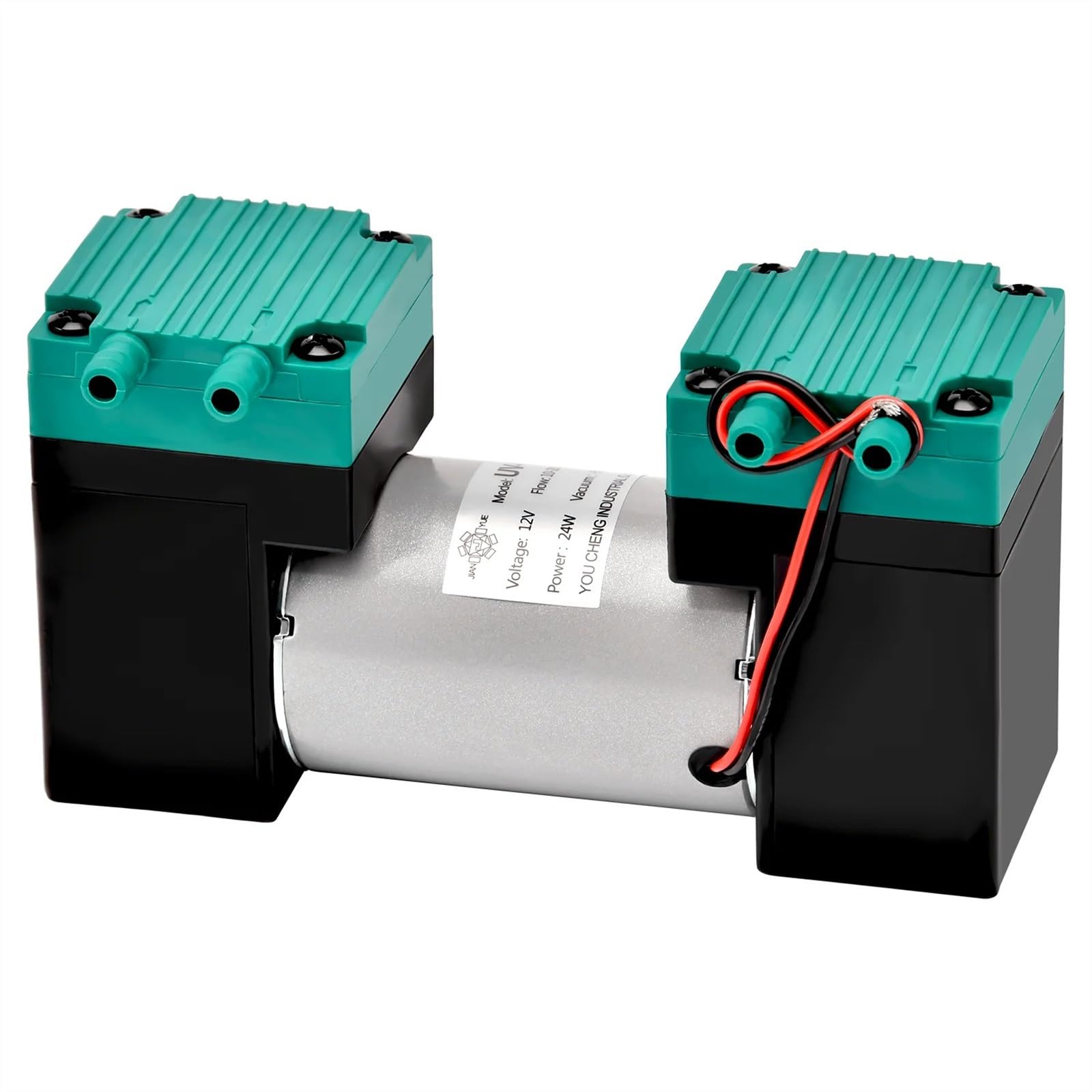 Bomba de succión de Aire de diafragma pequeña DC12V/24V, Alta presión Negativa for inflador de Laboratorio DIY