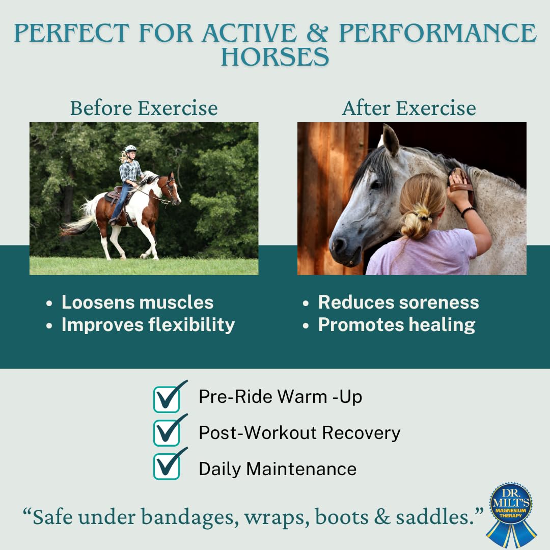 Dr. Milt's Horse Topical Epsom Salt Pain Relief Ointment Rub: Poultice and Liniment Cream. 1-8oz Cream - image 3