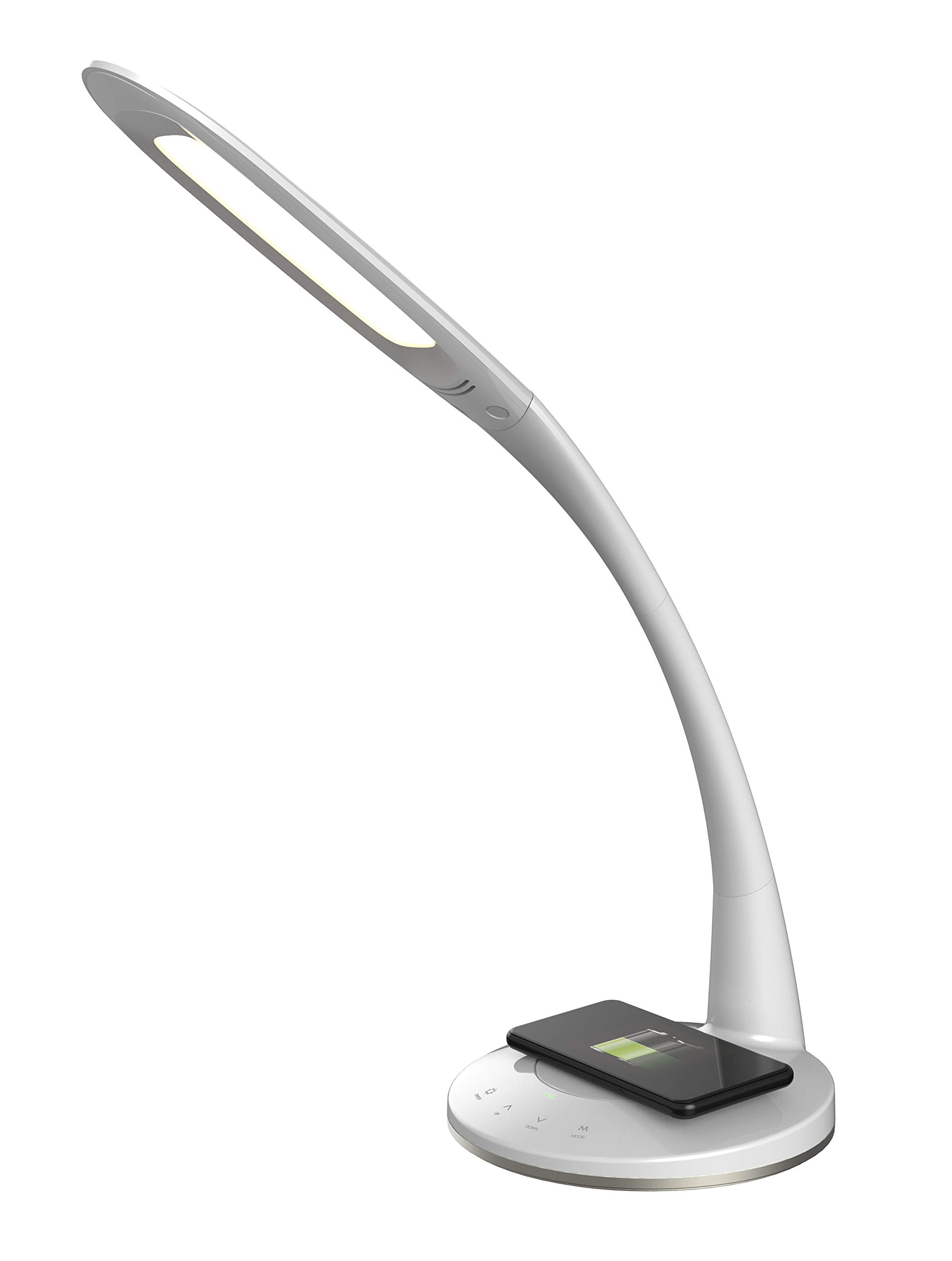 Lampa biurkowa z ładowarką indukcyjną